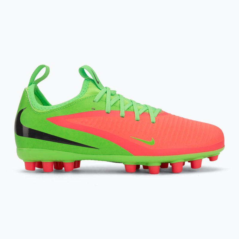 Kinder-Fußballschuhe Nike Jr. Phantom 6 Academy Erling Haaland AG hot punch/green strike/black 2