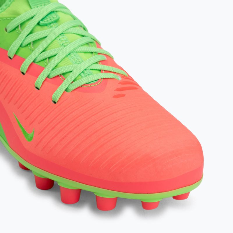 Kinder-Fußballschuhe Nike Jr. Phantom 6 Academy Erling Haaland AG hot punch/green strike/black 7