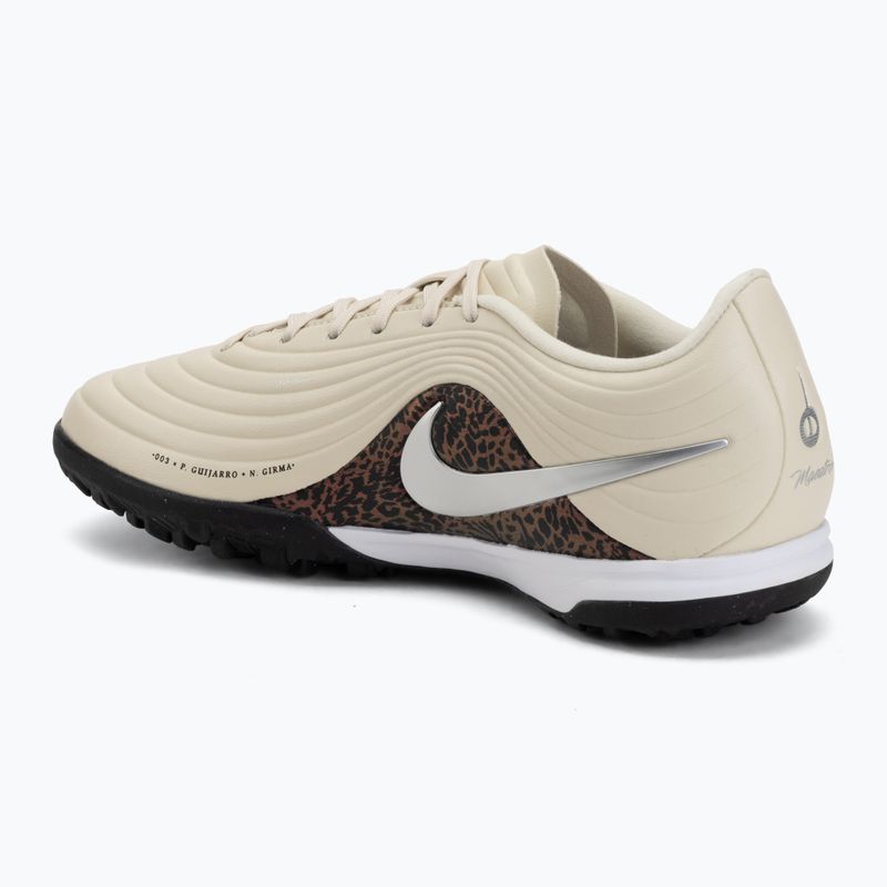 Herren-Fußballschuhe Nike United Tiempo Maestro Academy TF fossil/burgundy crush/metallic silver 3
