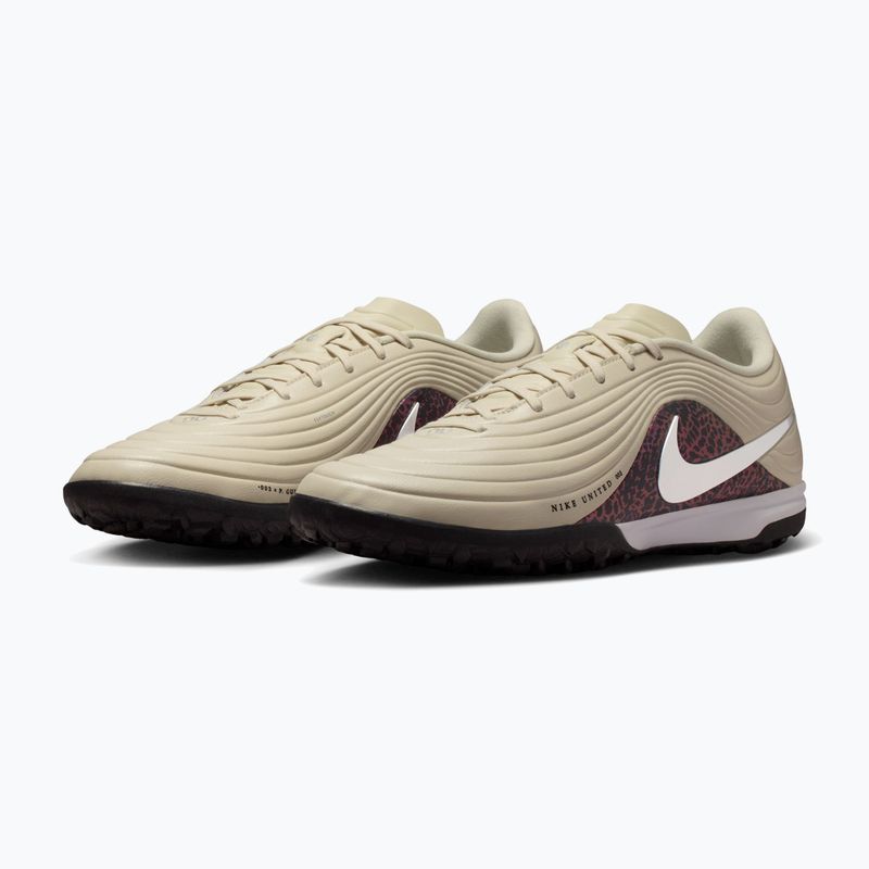 Herren-Fußballschuhe Nike United Tiempo Maestro Academy TF fossil/burgundy crush/metallic silver 3