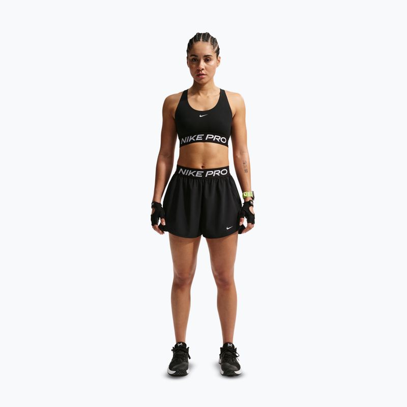Damen Trainingsshorts Nike Pro 2in1 black/white 2
