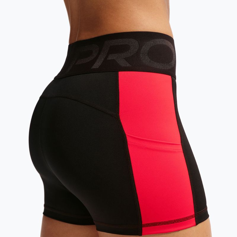 Damen Trainingsshorts Nike Pro Sculpt Dri-Fit High-Waisted Biker 5" black/light crimson/white 6