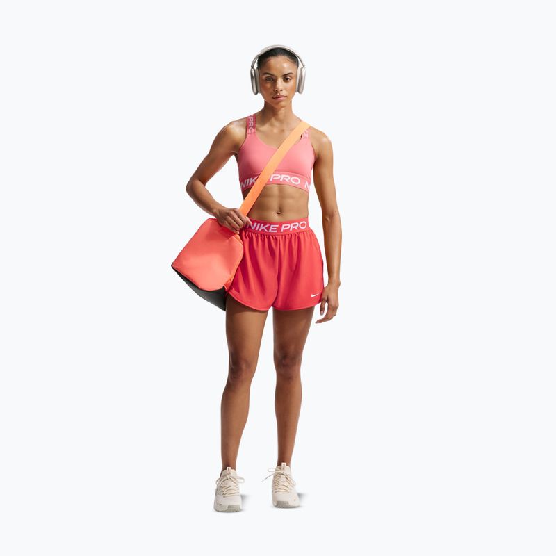 Damen Trainingsshorts Nike Pro 2in1 light crimson/white 2
