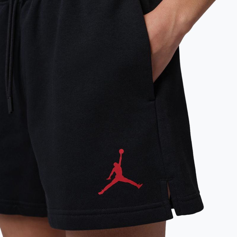 Spodenki damskie Nike Jordan Fleece black/gym red 5