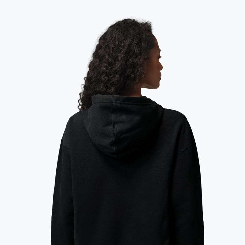 Damenpullover Jordan Fleece Hoodie black/gym red 3