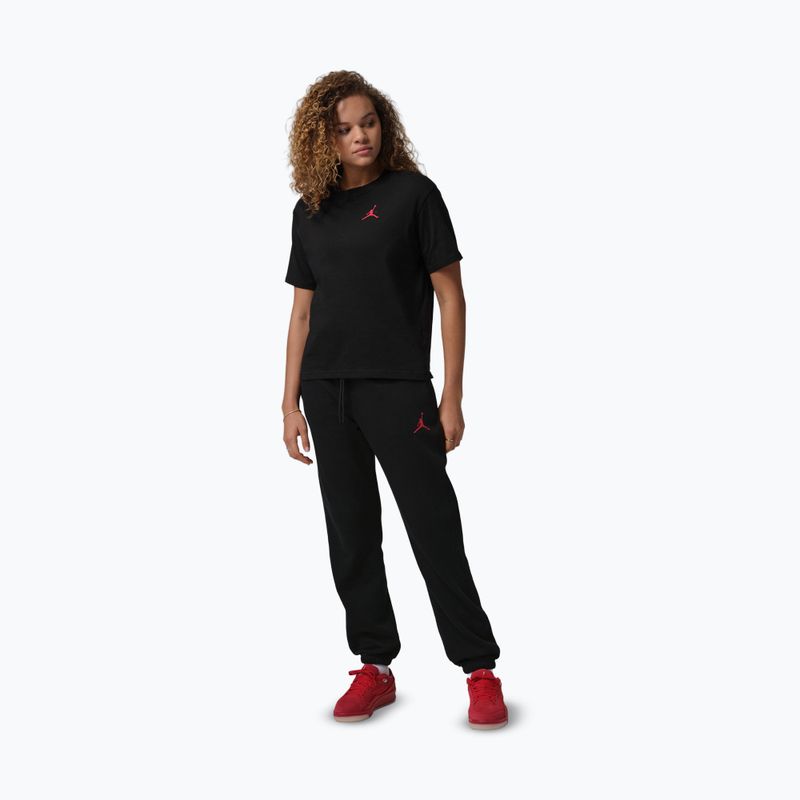 Damenhose Jordan Fleece black/gym red 2