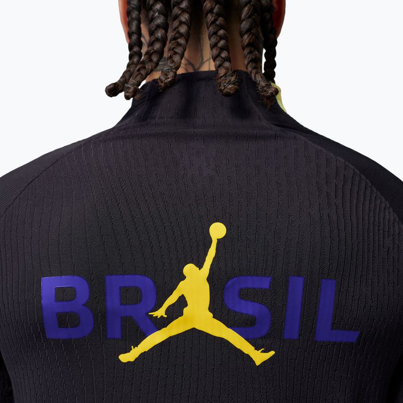 Herren-Fußball-Langarmshirt Brazil Strike Elite Jordan Dri-Fit Drill Top black/yellow pulse/light mint/P109C 5