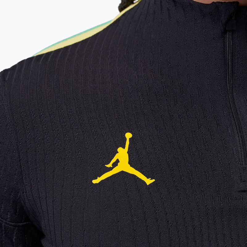 Herren-Fußball-Langarmshirt Brazil Strike Elite Jordan Dri-Fit Drill Top black/yellow pulse/light mint/P109C 6