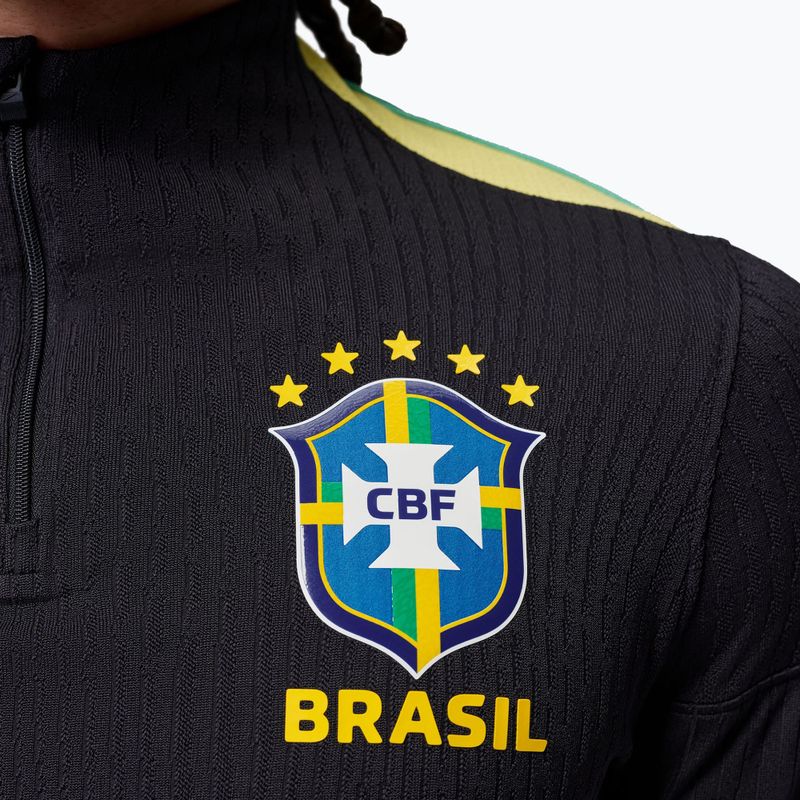 Herren-Fußball-Langarmshirt Brazil Strike Elite Jordan Dri-Fit Drill Top black/yellow pulse/light mint/P109C 7