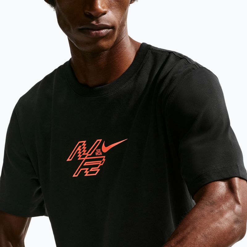 Herren-Laufshirt Nike AeroSwift Dri-Fit black/bright crimson 5