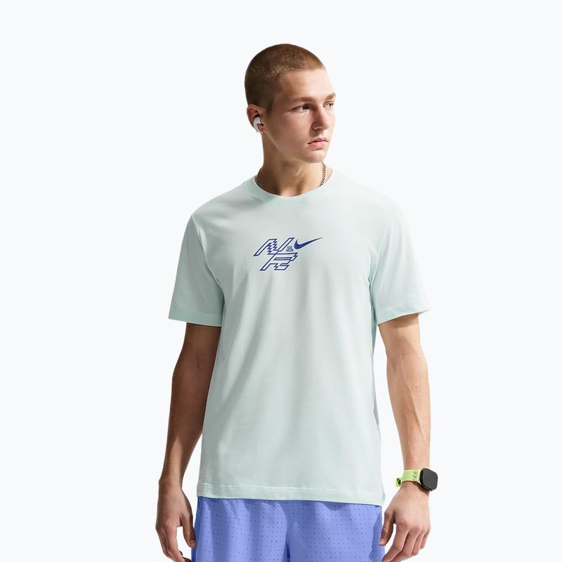 Herren-Laufshirt Nike AeroSwift Dri-Fit barely green/lapis