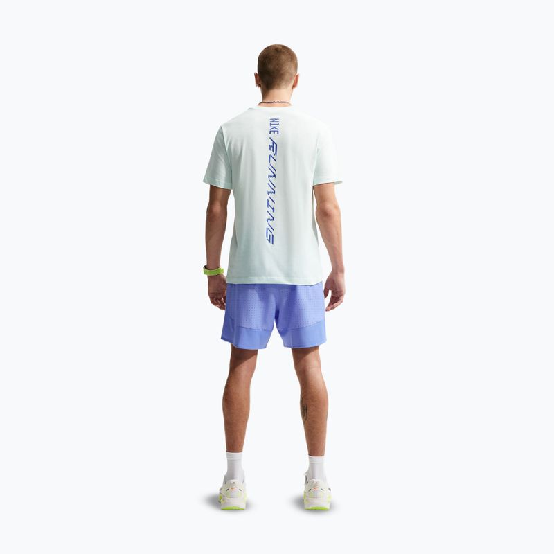 Herren-Laufshirt Nike AeroSwift Dri-Fit barely green/lapis 3