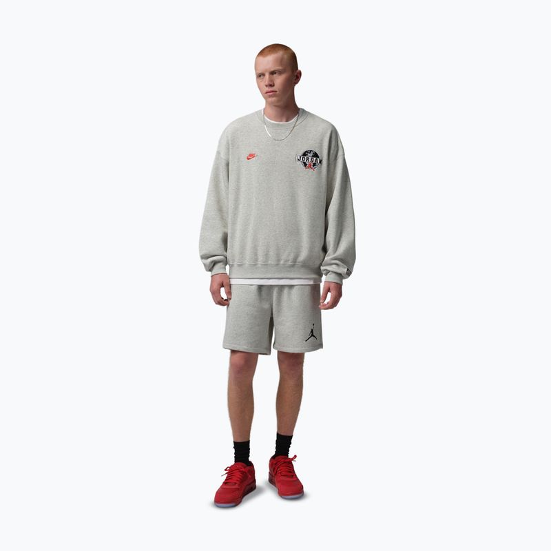 Herren-Shorts  Jordan Fleece grey heather/black 2