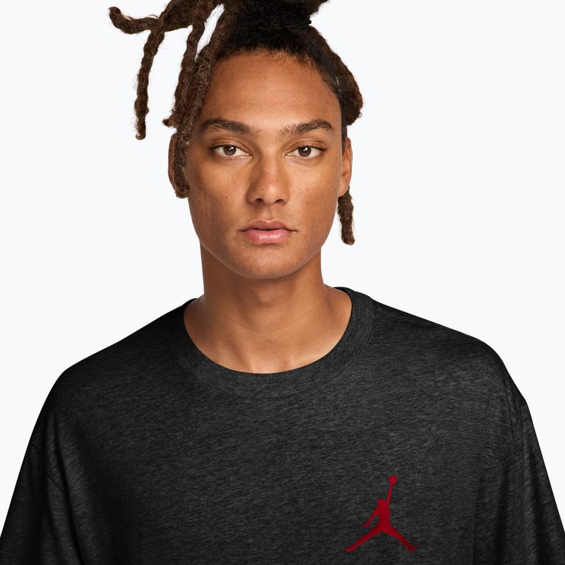 Herren T-Shirt Nike Jordan black/gym red 3