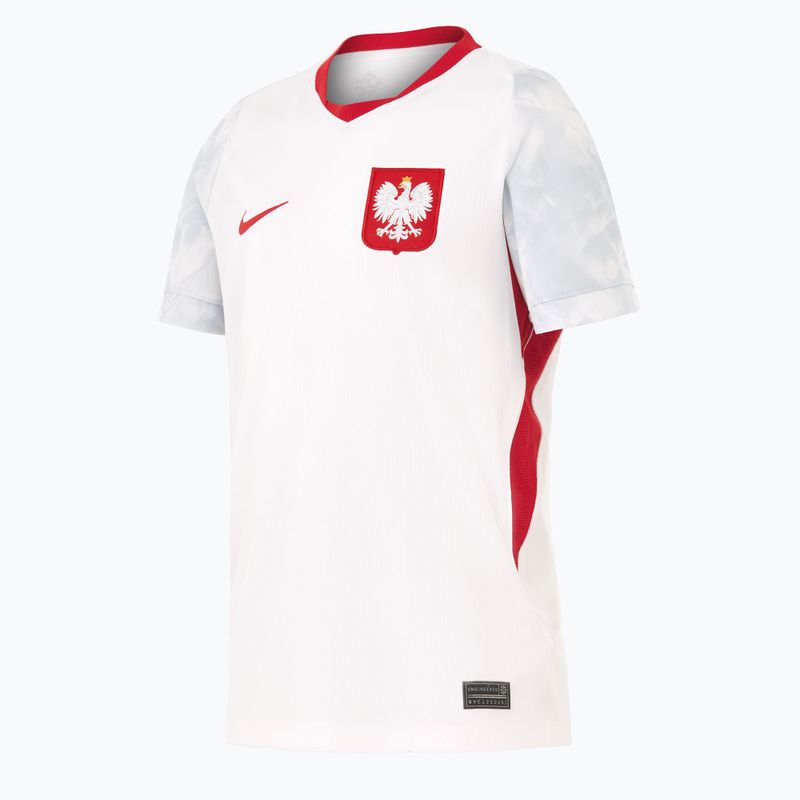 Kinder-Fußballtrikot Nike Dri-Fit Poland Stadium Home 2026 white/field silver