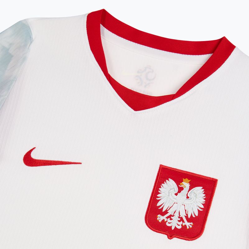 Kinder-Fußballtrikot Nike Dri-Fit Poland Stadium Home 2026 white/field silver 4