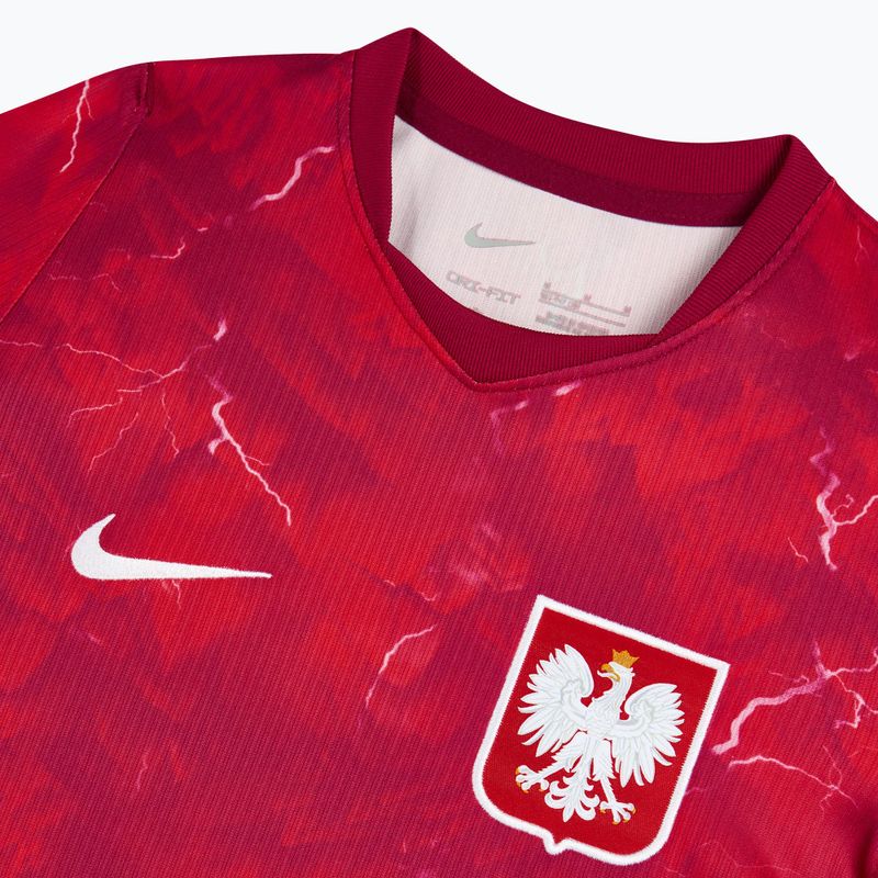 Kinder-Fußballtrikot Nike Dri-Fit Poland Stadium Away 2026 noble red/sport red 4