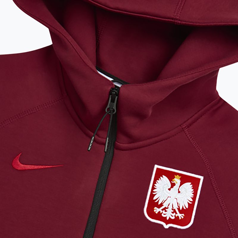 Herren-Fußballtrikot Nike Tech Fleece Poland Full Zip Hoodie team red 4