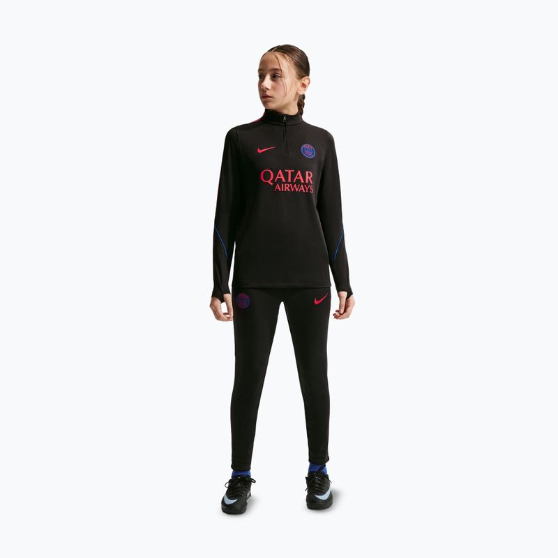 Kinder Fußballtrikot Nike Paris Saint-Germain Strike Dri-Fit Soccer Knit Drill Top black/global red/global red 2