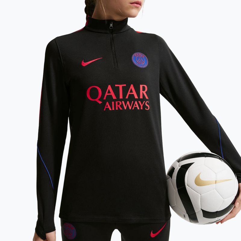 Kinder Fußballtrikot Nike Paris Saint-Germain Strike Dri-Fit Soccer Knit Drill Top black/global red/global red 4
