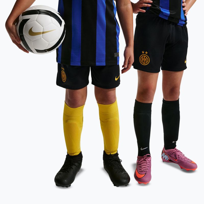 Kinder-Fußballshorts Nike Inter Milan Dri-Fit Stadium Home black/university gold