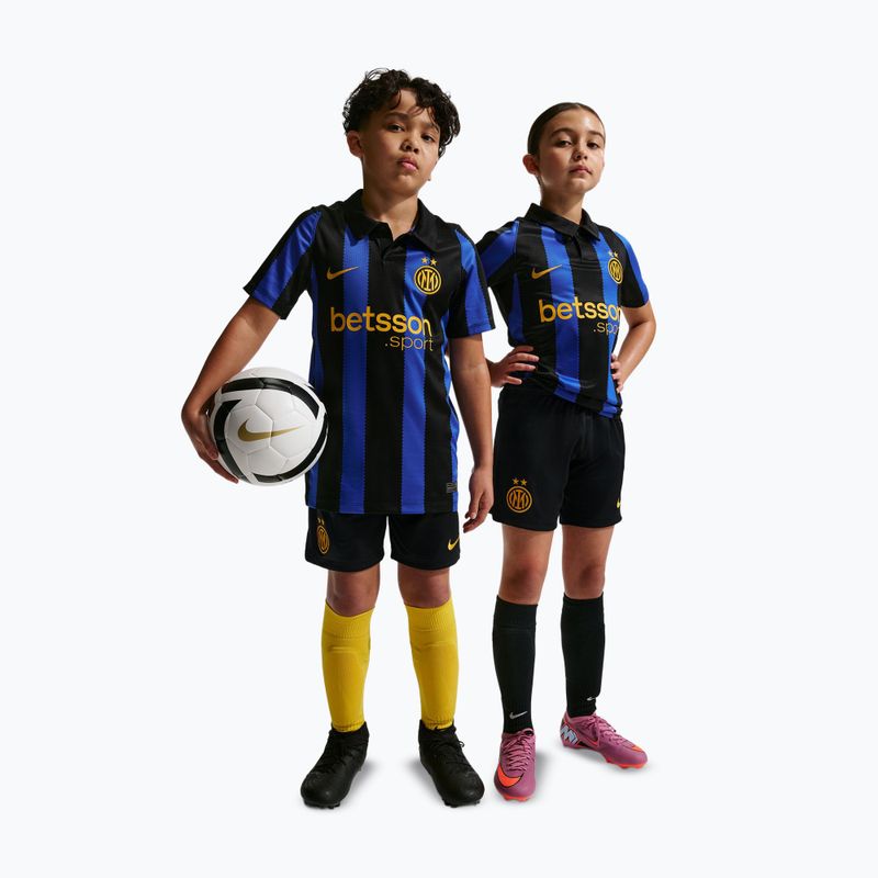 Kinder-Fußballshorts Nike Inter Milan Dri-Fit Stadium Home black/university gold 2