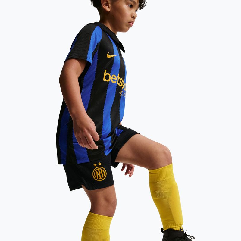 Kinder-Fußballshorts Nike Inter Milan Dri-Fit Stadium Home black/university gold 5