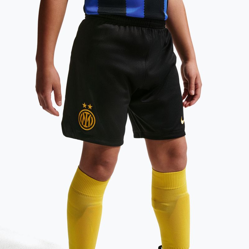 Kinder-Fußballshorts Nike Inter Milan Dri-Fit Stadium Home black/university gold 7