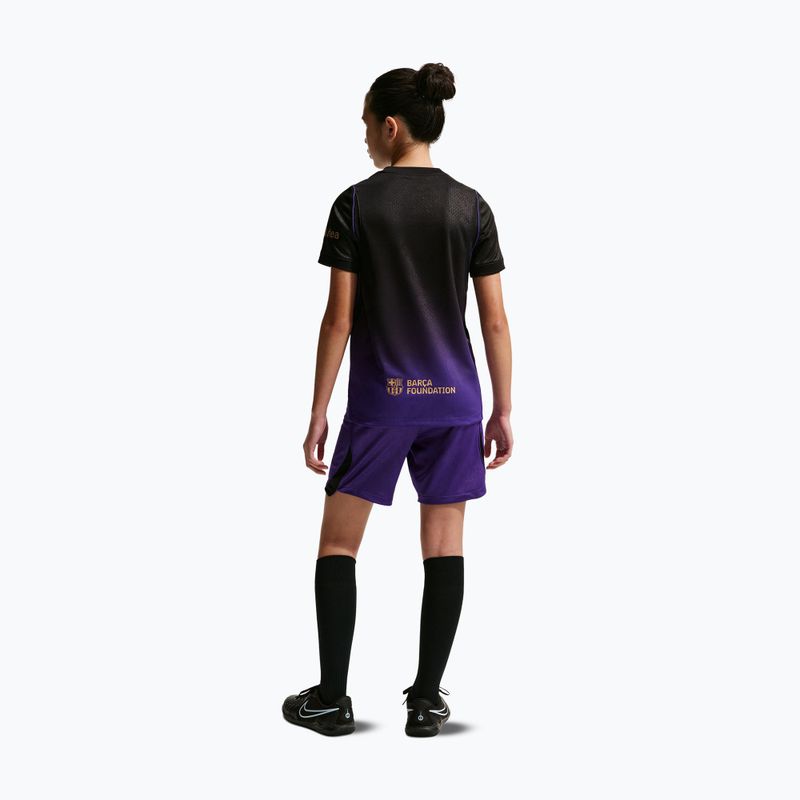 Kinder-Fußballshorts Nike FC Barcelona 2026/27 Stadium Away field purple/black/black 4