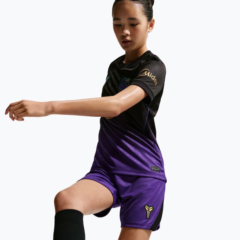 Kinder-Fußballshorts Nike FC Barcelona 2026/27 Stadium Away field purple/black/black 5