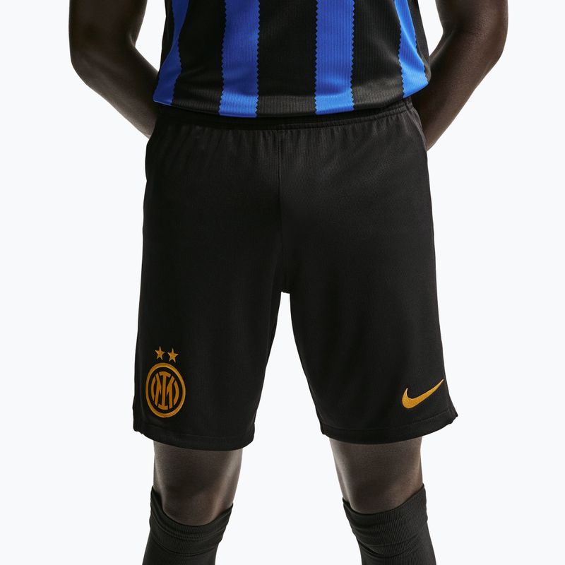 Herren-Fußballshorts Nike Inter Milan Dri-Fit Stadium Home black/university gold 5