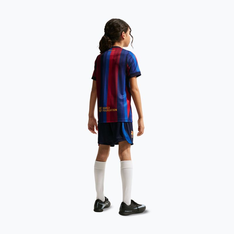 Kinder-Fußballshorts Nike FC Barcelona Dri-Fit Stadium Home blackened blue/mineral yellow 6