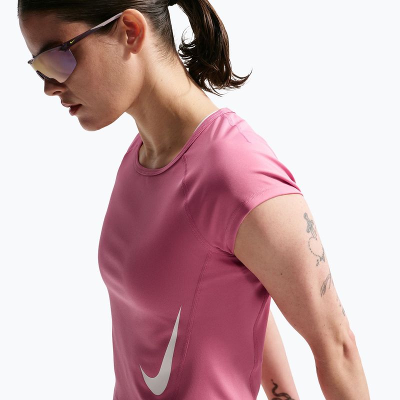 Damen-Laufshirt Nike Swoosh Run Dri-Fit peony/photon dust/white 5