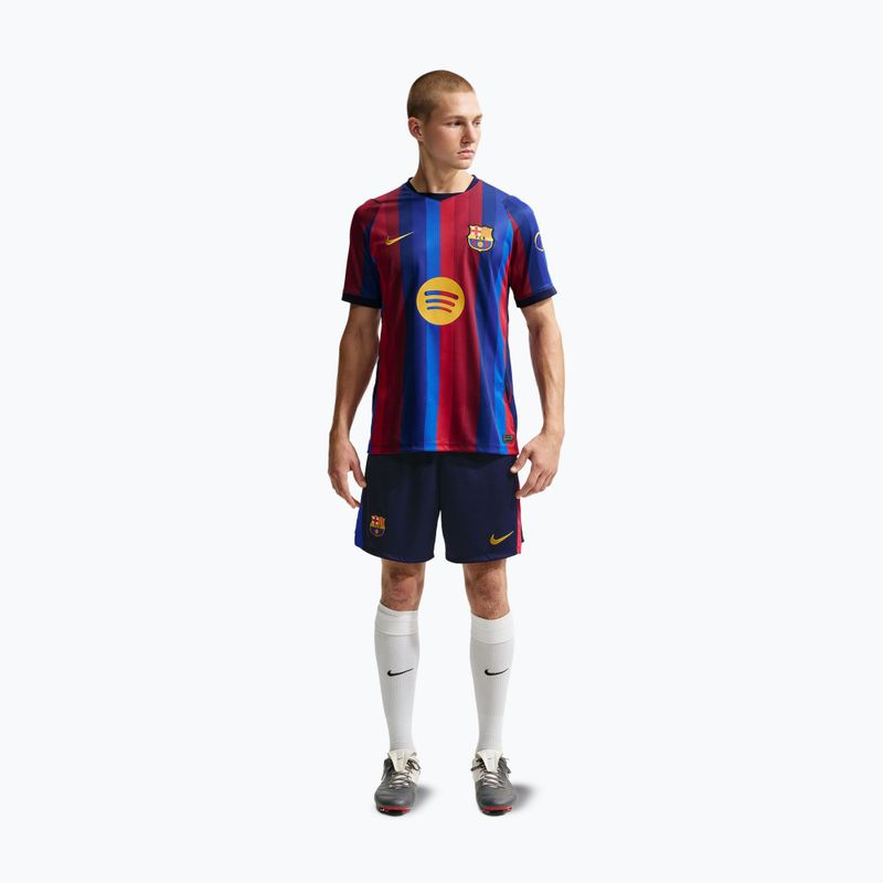 Herren-Fußballshorts Nike FC Barcelona Dri-Fit Stadium Home blackened blue/mineral yellow 2