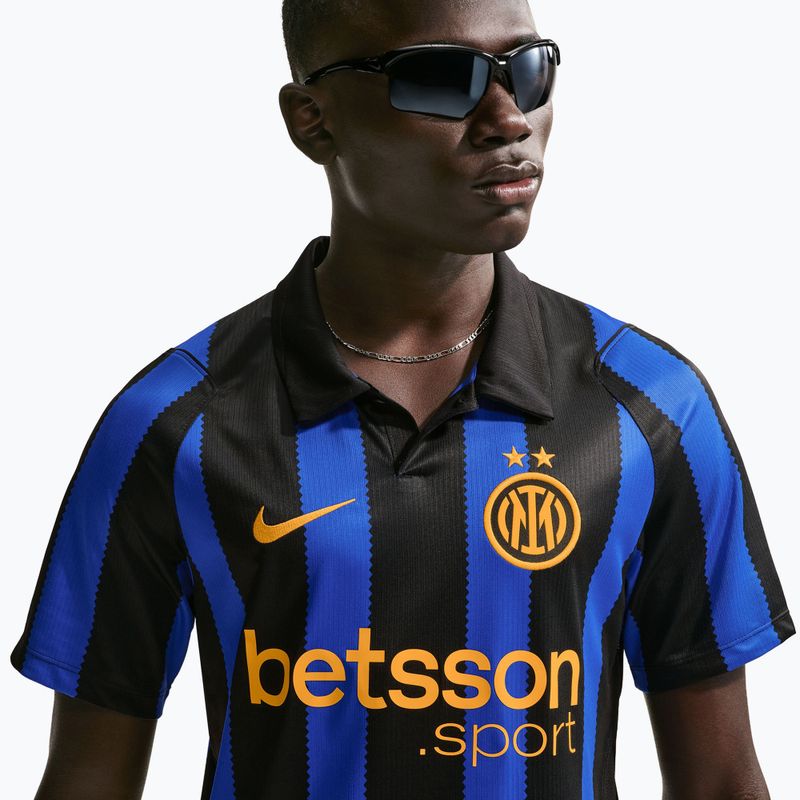 Herren-Fußballtrikot Nike Inter Milan Dri-Fit Stadium Home lyon blue/black/university gold 5
