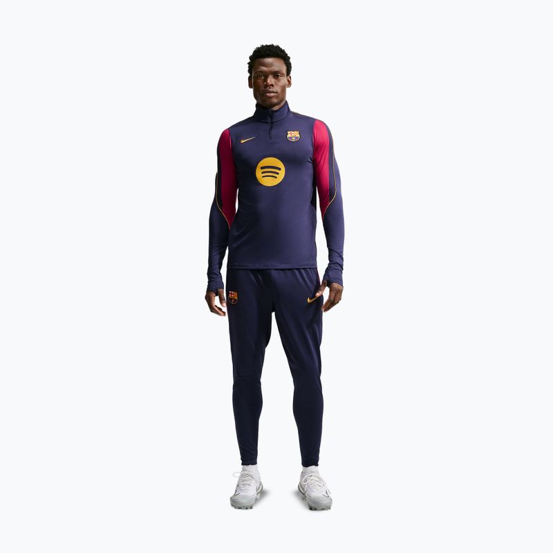 Herren-Fußballtrikot Nike FC Barcelona Strike Soccer Drill Top blackened blue/mineral yellow 2