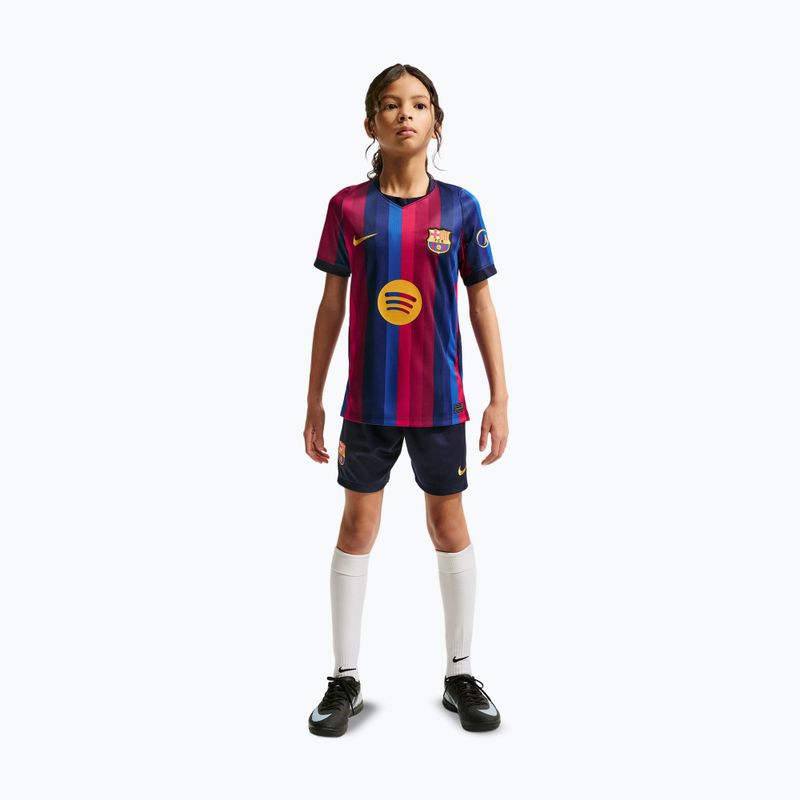 Kinder-Fußballtrikot Nike FC Barcelona Dri-Fit Stadium Home deep garnet/blue void/mineral yellow 5
