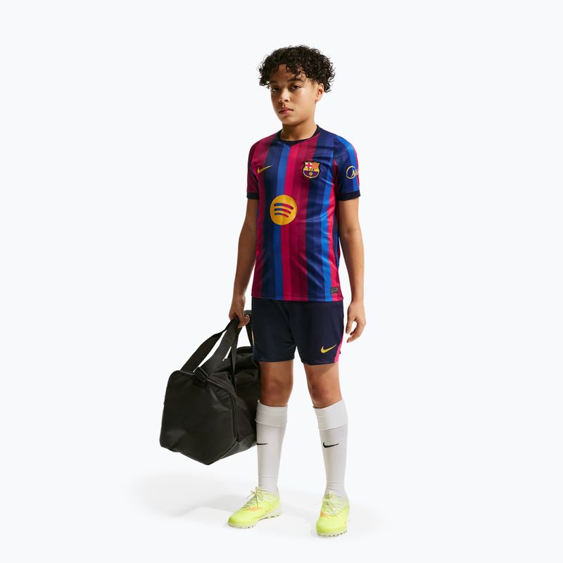 Kinder-Fußballtrikot Nike FC Barcelona Dri-Fit Stadium Home deep garnet/blue void/mineral yellow 6