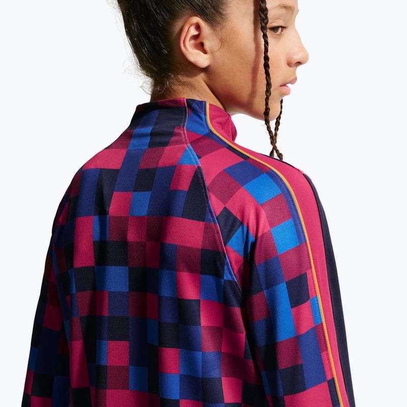 Kinder Fußballtrikot Nike FC Barcelona Dri-Fit Strike Drill Top noble red/noble red/mineral yellow 6