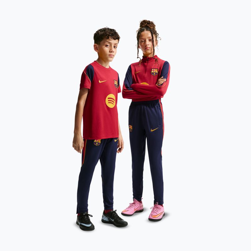 Kinder-Fußballhose Nike FC Barcelona Strike Dri-Fit blackened blue/noble red/yellow 2