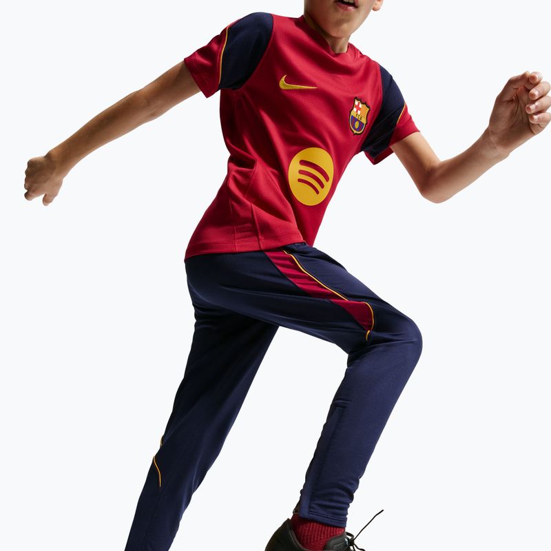 Kinder-Fußballhose Nike FC Barcelona Strike Dri-Fit blackened blue/noble red/yellow 5
