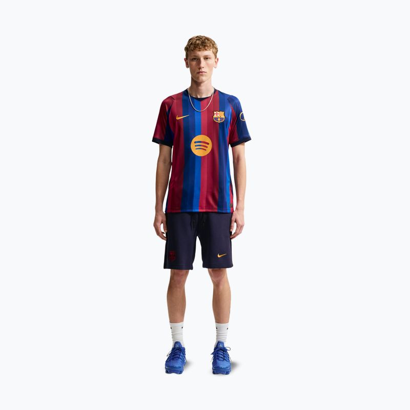 Herren-Fußballtrikot Nike FC Barcelona Dri-Fit Stadium Home deep garnet/blue void/mineral yellow 2