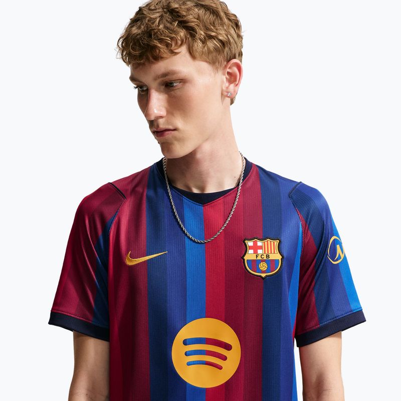 Herren-Fußballtrikot Nike FC Barcelona Dri-Fit Stadium Home deep garnet/blue void/mineral yellow 5