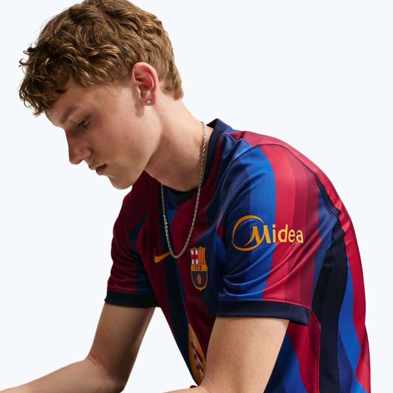 Herren-Fußballtrikot Nike FC Barcelona Dri-Fit Stadium Home deep garnet/blue void/mineral yellow 6