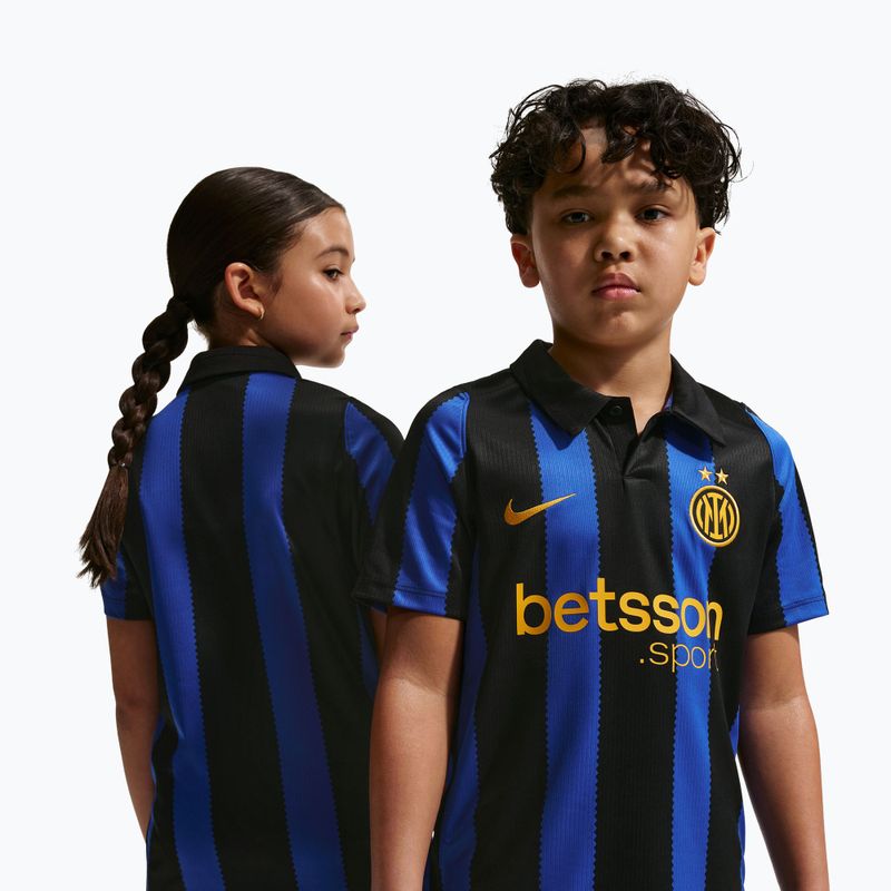 Kinder-Fußballtrikot Nike Inter Milan Dri-Fit Stadium Home lyon blue/black/university gold 4