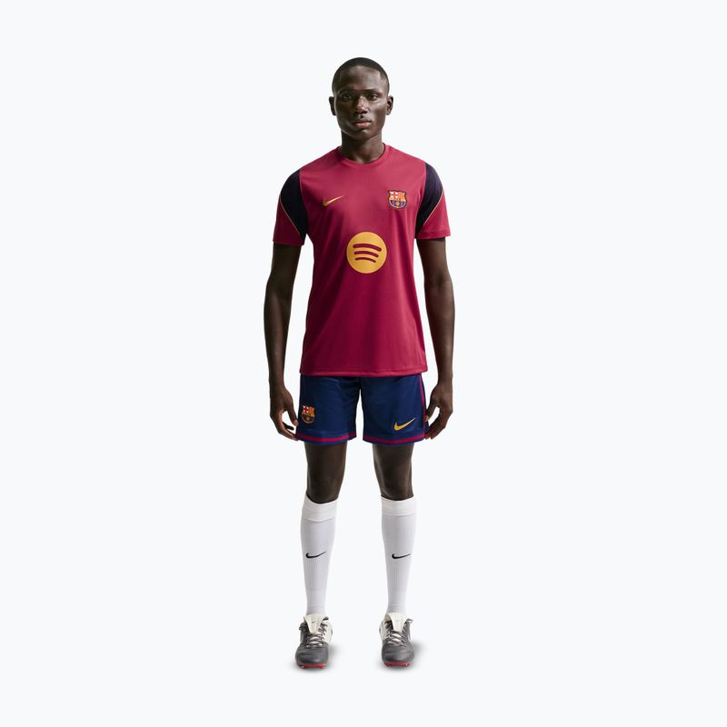 Herren-Fußballtrikot Nike FC Barcelona Strike Soccer Dri-Fit noble red/blackened blue/mineral yellow 2