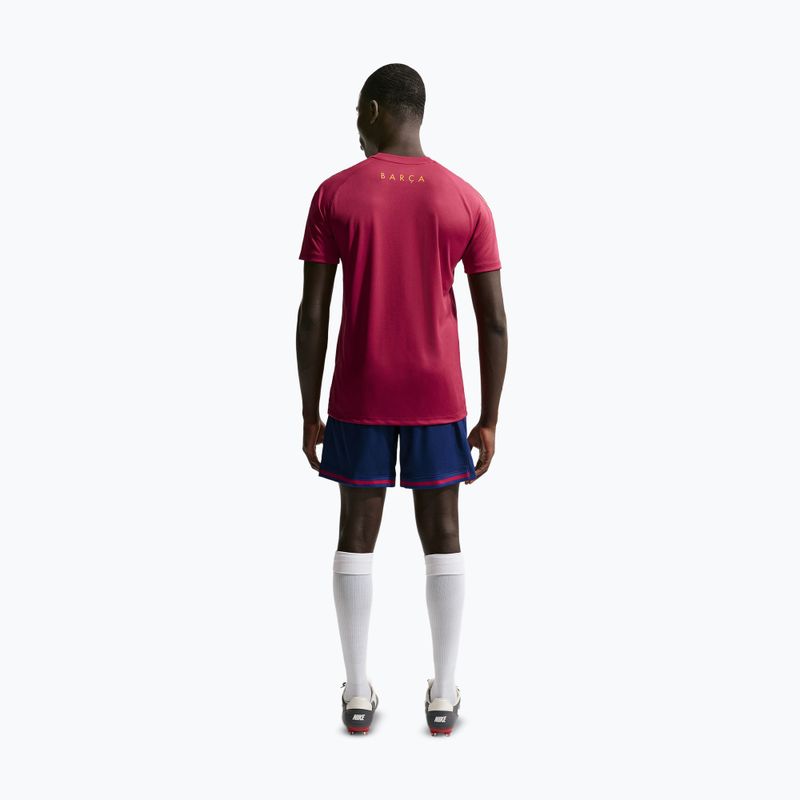 Herren-Fußballtrikot Nike FC Barcelona Strike Soccer Dri-Fit noble red/blackened blue/mineral yellow 3