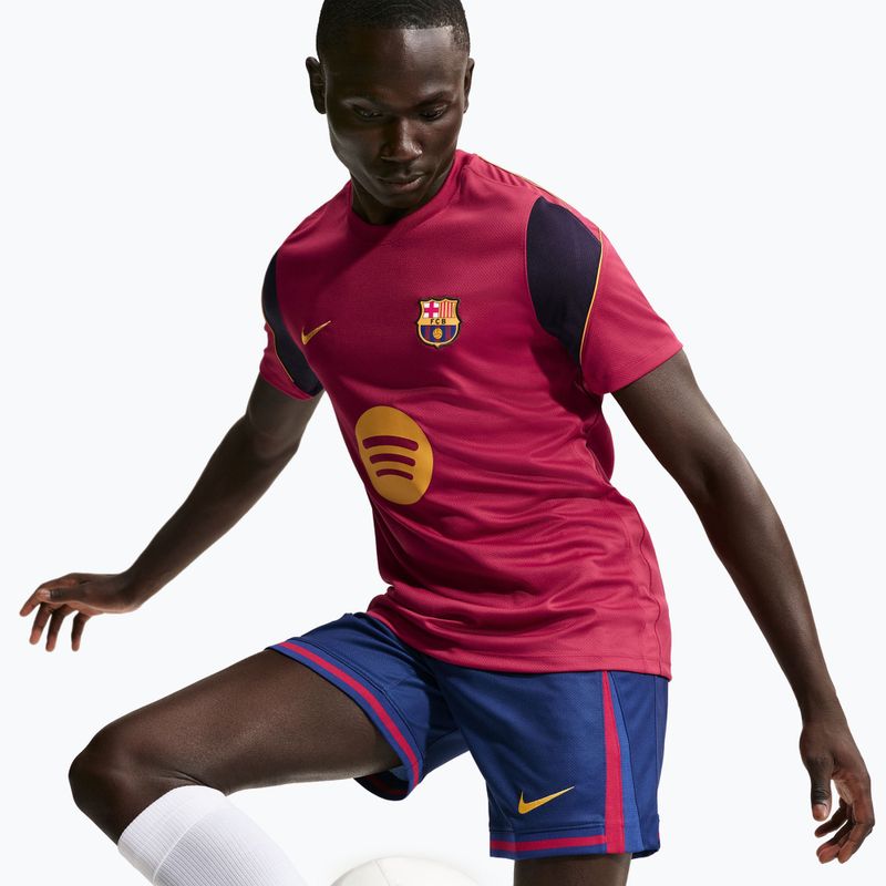 Herren-Fußballtrikot Nike FC Barcelona Strike Soccer Dri-Fit noble red/blackened blue/mineral yellow 4