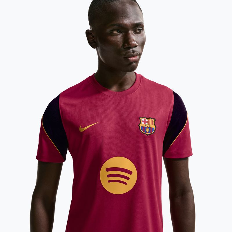 Herren-Fußballtrikot Nike FC Barcelona Strike Soccer Dri-Fit noble red/blackened blue/mineral yellow 5