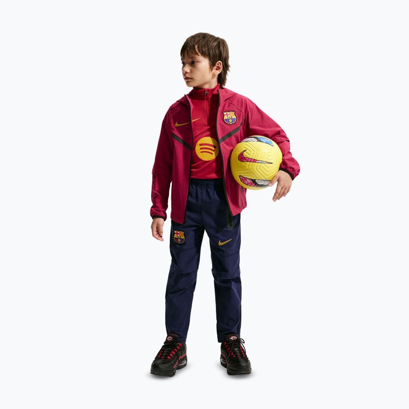 Kinder-Fußballhose Nike FC Barcelona Tech Woven blackened blue/black/mineral yellow 2